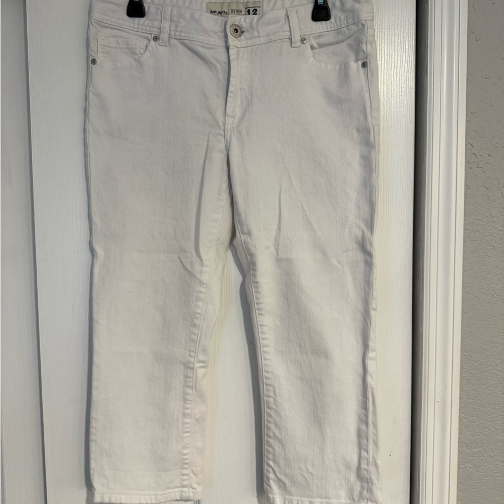 Just Jeans from Australia Chic White Cropped Ankle Jeans